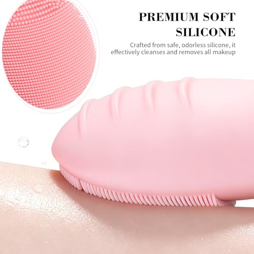 Facial Cleansing Brush Rechargeable Silicone Vibrating Face Scrubber