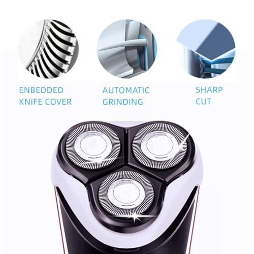 YOUNGPRO HQ8-3 Replacement Heads for Aquatec Shavers, Compatible with Philips Norelco