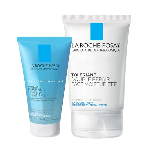 La Roche-Posay Toleriane Double Repair Face Moisturizer, Daily Moisturizer Face Cream with Ceramide & Niacinamide for All Skin Types, Immediate Comfort & Long Lasting Hydration, Fragrance Free