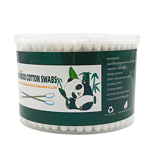 Bamboo Cotton Swabs XL 252 Pack – Extra Absorbent & Biodegradable