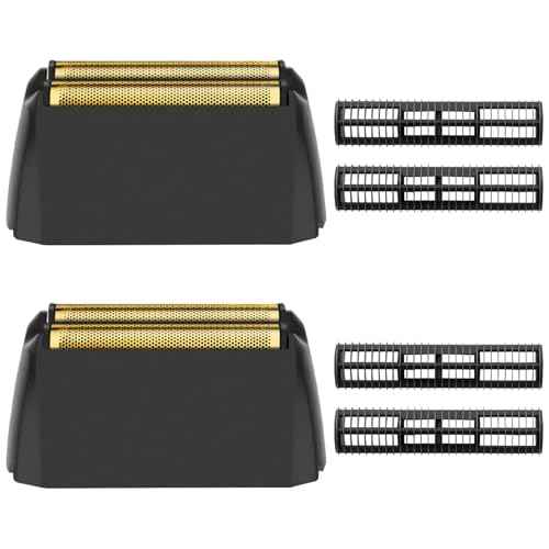 2Pack Shaver Replacement foil Compatible with wahl 5 Star Series Vanish Shaver 8173-700,Super Close Gold Foil & Cutter Bar Assembly Replacement - Compatible with wahl Vanish Replacement Foil, Black