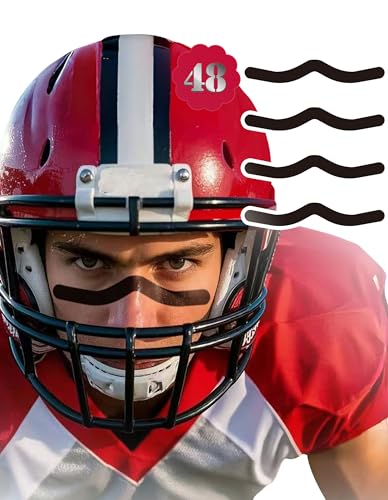 48 Pairs Eye Black Stickers for Sports, Baseball, Football