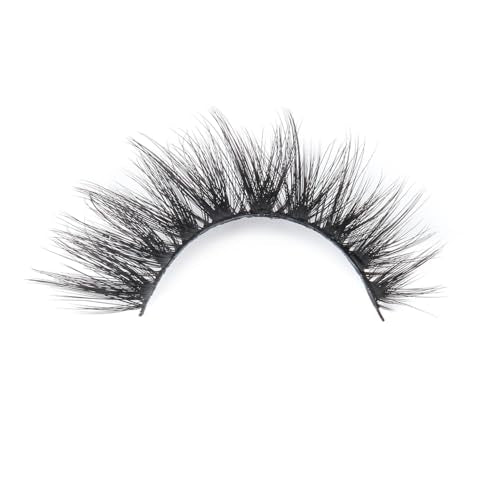 Aillen 6D False Lashes G09 Wispy Mink, Reusable Fluffy Lashes