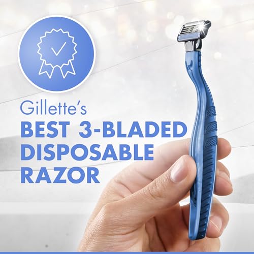 Gillette Mach3 Men's Disposable Razors, 3 Count