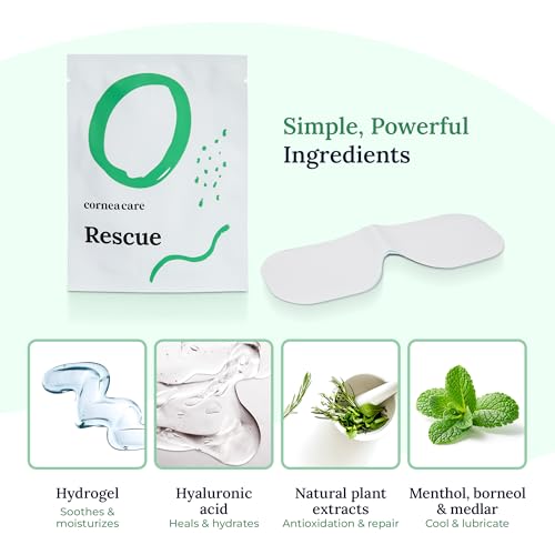 CorneaCare Rescue Hydrogel Eye Mask - Self Cooling Compress 6 Pack