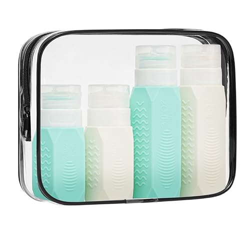 TSA Approved Travel Bottles 3oz 2oz Leak Proof Silicone Set