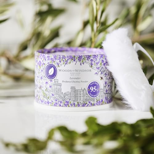 Woods of Windsor Lavender Dusting Powder with Body Puff