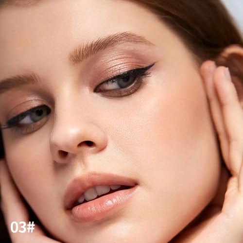 Dual-Ended Eyeshadow Stick, Waterproof Creamy Powder Shadow for Highlight and Contour, Long-Lasting Smudge-Proof, Vegan, Easy Blendable, 0.17 Oz (3#, 1 Count (Pack of 1))