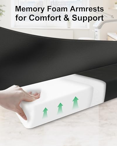 Massage Table Arm Extenders - 7.8" Wide PU Leather Pads