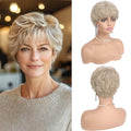 Haloo Blonde Pixie Wig for Women - Short Layered Synthetic Hair