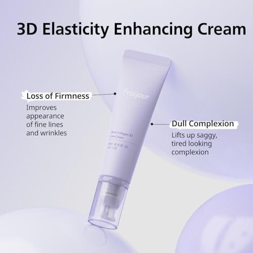 Fraijour Retin-Collagen 3D Core Cream ? Anti-Aging Cream with Retinal, 7 Collagens & 9 Peptides, Firms, Plumps & Smooths Skin, Reduces Pores & Fine Lines, For Sensitive Skin, 1.69 fl.oz.