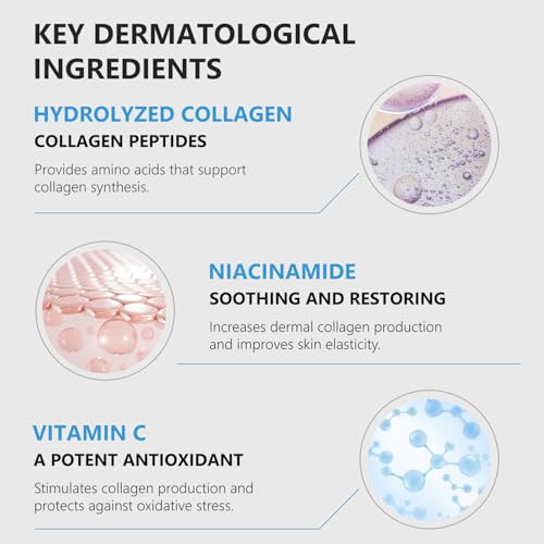 Hydro-Collagen Boost Gel, Conductive Gel with Hydrolyzed Collagen, Niacinamide & Hyaluronic Acid, for Microcurrent & Radio Frequency Facial Treatments, Fragrance-Free, Paraben-Free, 7.05 oz