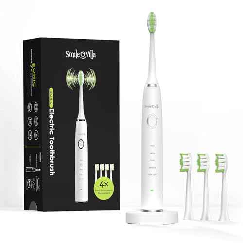 Advanced Sonic Electric Toothbrush with 4 Replacement Heads ? Multiple Modes for Deep Clean