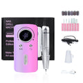 Electric Nail Drill File Professional,30000 RPM Portable Nail Drill Machine Kit Manicure Pedicure Tools Polishing Set with Nail Drill Bits Sanding Bands ? (Dazzling Purple)