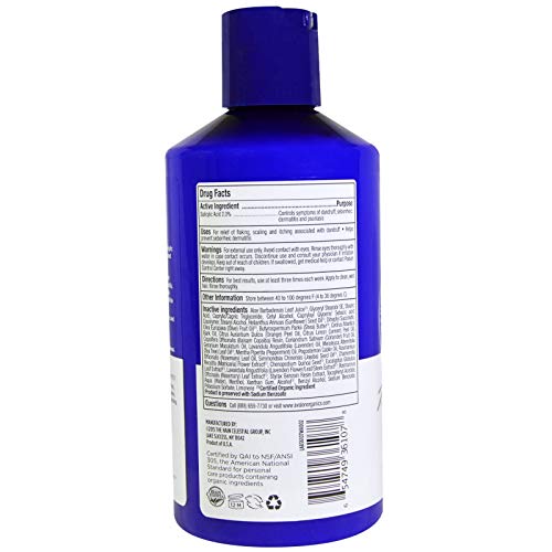 Avalon Organics Anti-Dandruff Shampoo and Anti-Dandruff Conditioner Bundle With 2% Salicylic Acid, Aloe Vera, Tea Tree, Chamomille and Essential Oils, 14 fl. oz. each