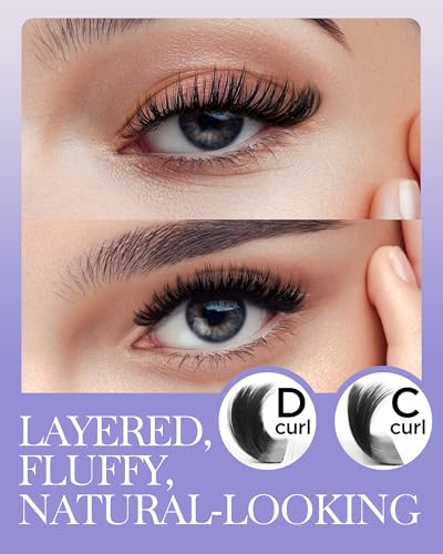 BEYELIAN 3D Easy Fan Lash Extensions - Pre-Bonded, 8-15mm