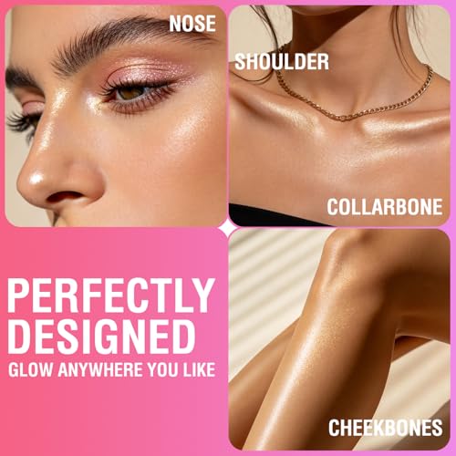 6-Color Highlighter Stick Set - Waterproof Creamy Glow