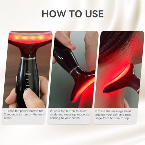 7 Color Light Therapy Facial Massager for Face & Neck