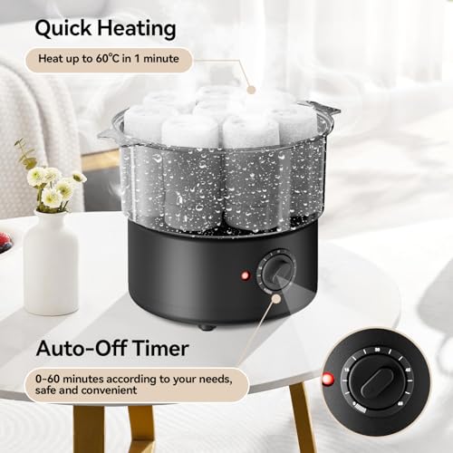 Mini Hot Towel Warmer - 1 Min Steam, 420W Fast Heating