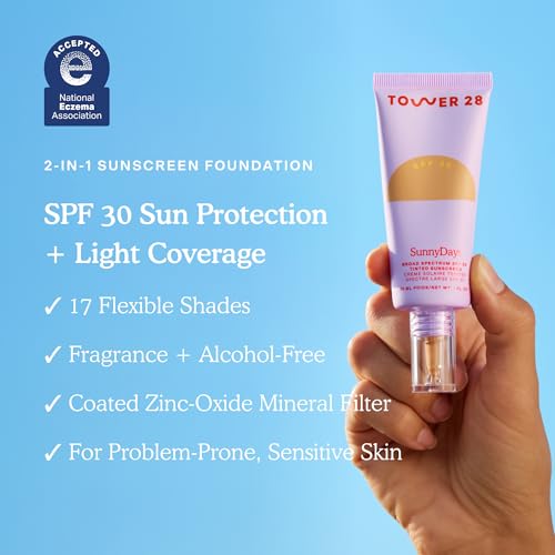 Tower 28 SunnyDays SPF 30 Tinted Sunscreen Foundation Shade 15