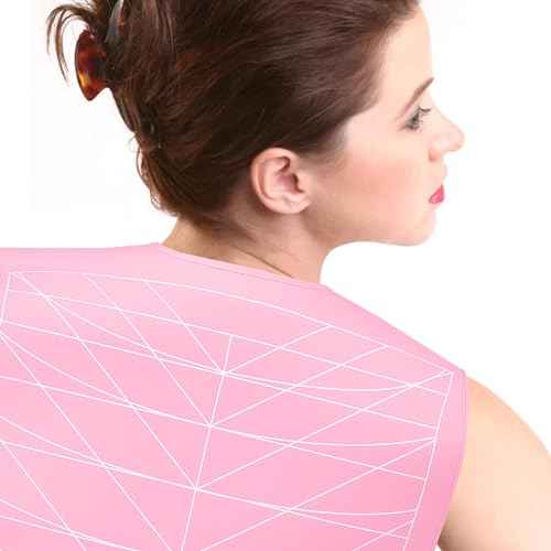 Hair Dye Collar, Salon Hairdressing Hair Cutting Cape, Styling and Hair Cutting Salon Supplies, Waterproof Silicone Neck Guard, Perfect for Home and Professional Hair Coloring (Pink)