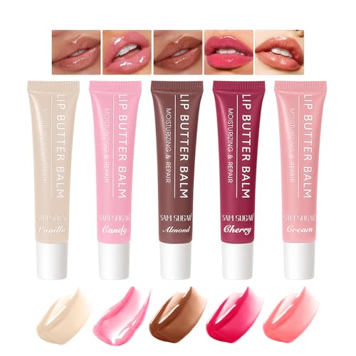 Bekoeen Butter Lip Balm - 5 Colors High Shine Tinted Lip Gloss