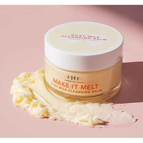 FarmHouse Fresh Cleansing Balm. Makeup Remover, Vitamin C Cream. Make It Melt Silky Milk Cleansing Balm, Travel Size Face Wash. 3 Fl Oz