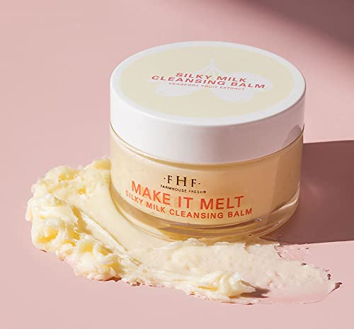 FarmHouse Fresh Silky Cleansing Balm & Makeup Remover - Travel Size Face Wash with Vitamin C