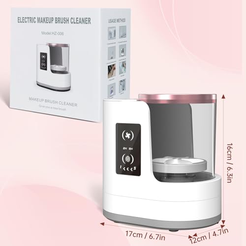 Electric Makeup Brush Cleaner Machine 3-in-1 with Dryer
