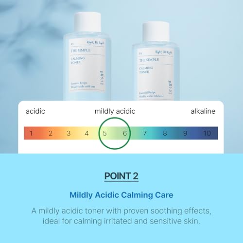 SCINIC The Simple Calming Toner 10.1 fl oz (300ml) | Vegan Face Astringent for Sensitive and Irritated Skin | Fresh Watery Texture | PH-Balanced Mild Toner | Korean Skincare