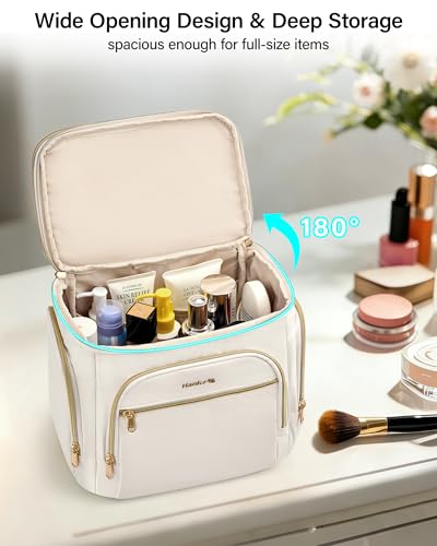 Hanke Large Toiletry Bag for Women - Water-Resistant Travel Organizer