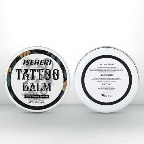 Tattoo Balm & Aftercare Cream: Color Enhancement that Revives Old Tattoos; Hydrates New Tattoos; Made With Natural Ingredients and Petroleum Free. Tattoo Cream for Old and New Tattoos - 1.76OZ