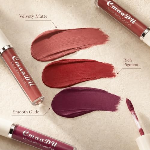 MooGlamor 10-Piece Matte Liquid Lipstick Set Waterproof Long-Lasting