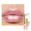 Nude Metallic Lipstick & Lip Liner Combo 2-in-1 Waterproof
