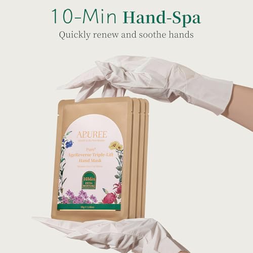 APUREE Anti-Aging Hand Mask Gloves - 10-Min Repair (5 Pack)