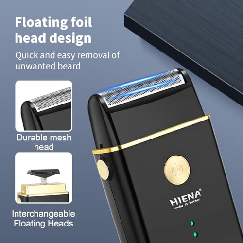 HIENA PRO Cordless Hair Clippers Set for Men - Professional Beard & Hair Trimmer with LED Display