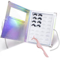 False Eyelash Storage Book - Holds 16 Pairs with Tweezers