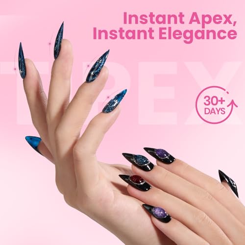 Beetles Tipex Lite Medium Stiletto Nail Tips - 50 Pcs, Size 9