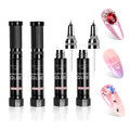 Makartt Nail Rhinestone Glue Gel 8ml*4 with Precision Brush & Tip - Gem Grip