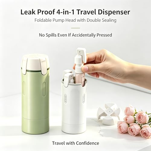 4-in-1 Press Dispenser Travel Bottles 30ML Leak Proof