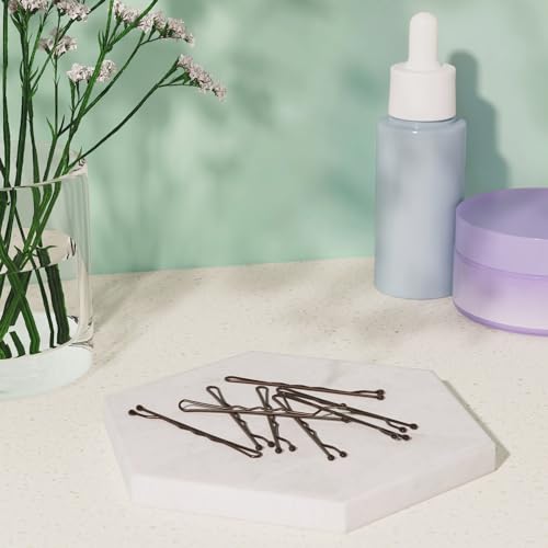 Brown Bobby Pins Pack of 48 - No Slip Hair Pins for All Hair Types