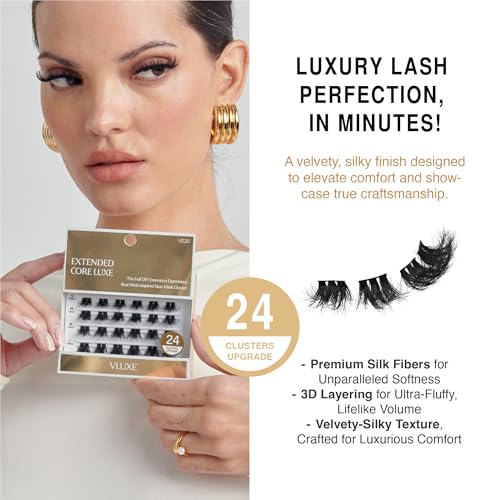 VLuxe Faux Mink Lash Clusters 12-16mm 24pk