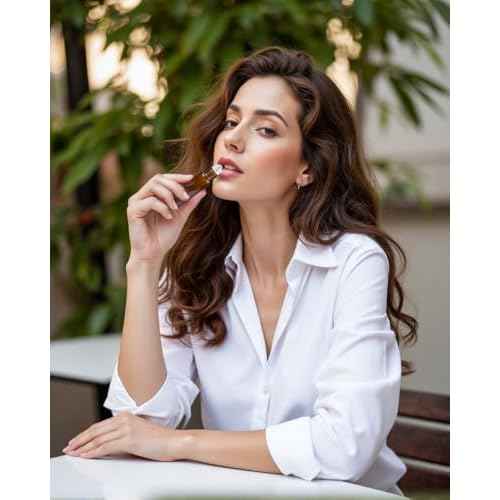 25 Pack Essential Oil Roller Bottles, 10ml Refillable Amber Glass Roller Bottles with Stainless Steel Roller Balls and Caps for Travel, Perfume and Lip Gloss