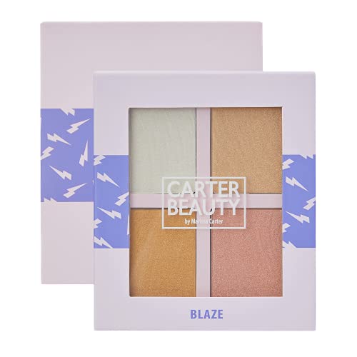 Carter Beauty Blaze Highlighter Palette | Shimmer & Matte