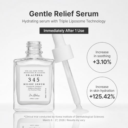 Dr. Althea 345 Relief Skincare Trio - Soothing Moisturizer, Serum & Mist for Sensitive Skin