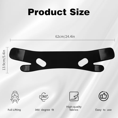 Juskaa V-Line Chin Strap for Sleeping, Adjustable Jawline Lift