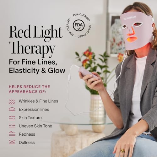 Solawave Light Therapy Face Mask - 4 Wavelengths, FDA-Cleared
