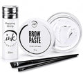 Eyebrow Mapping Kit with White Paste, 30m String & 2 Brushes