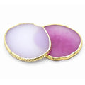 Resin Nail Art Palette with Gold Edge - Gel Polish Mixer