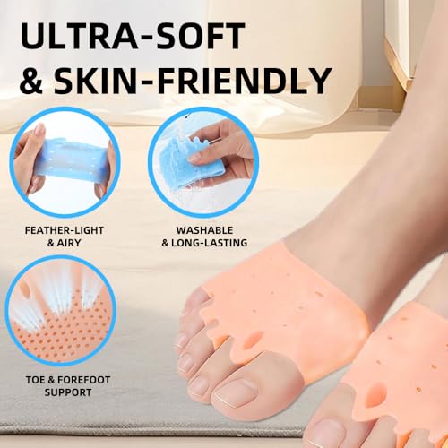 Silicone Toe Separators for Women & Men (8-Pack)